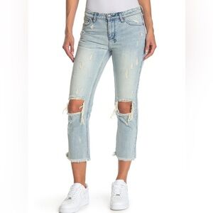 Ksubi straight N Narrow Color Blow Out Blue Jean fit like 6/8